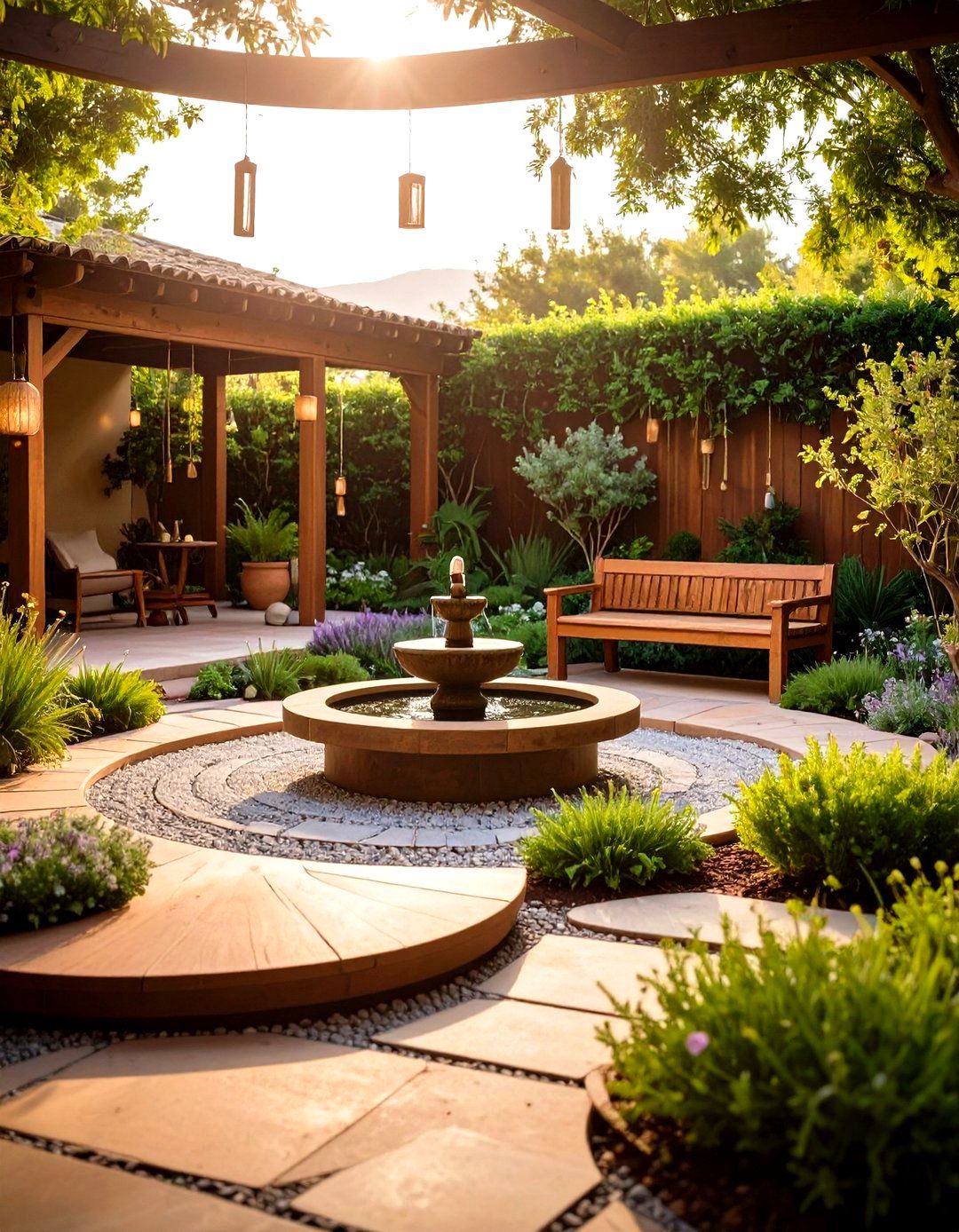 Meditation Garden Retreat - 24 spanish style patio ideas
