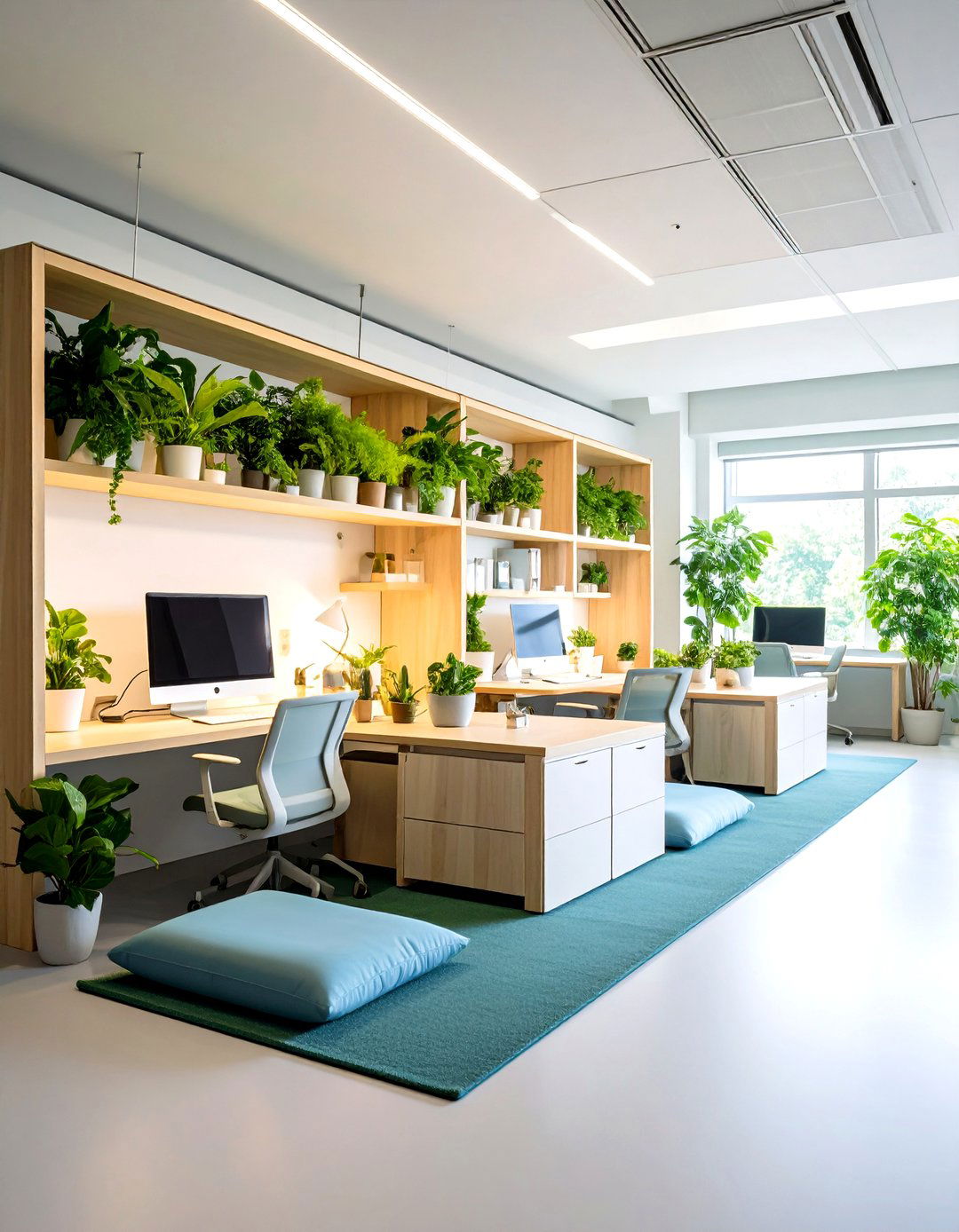 Meditation Mindfulness Corner - 24 Cubicle Decor Ideas