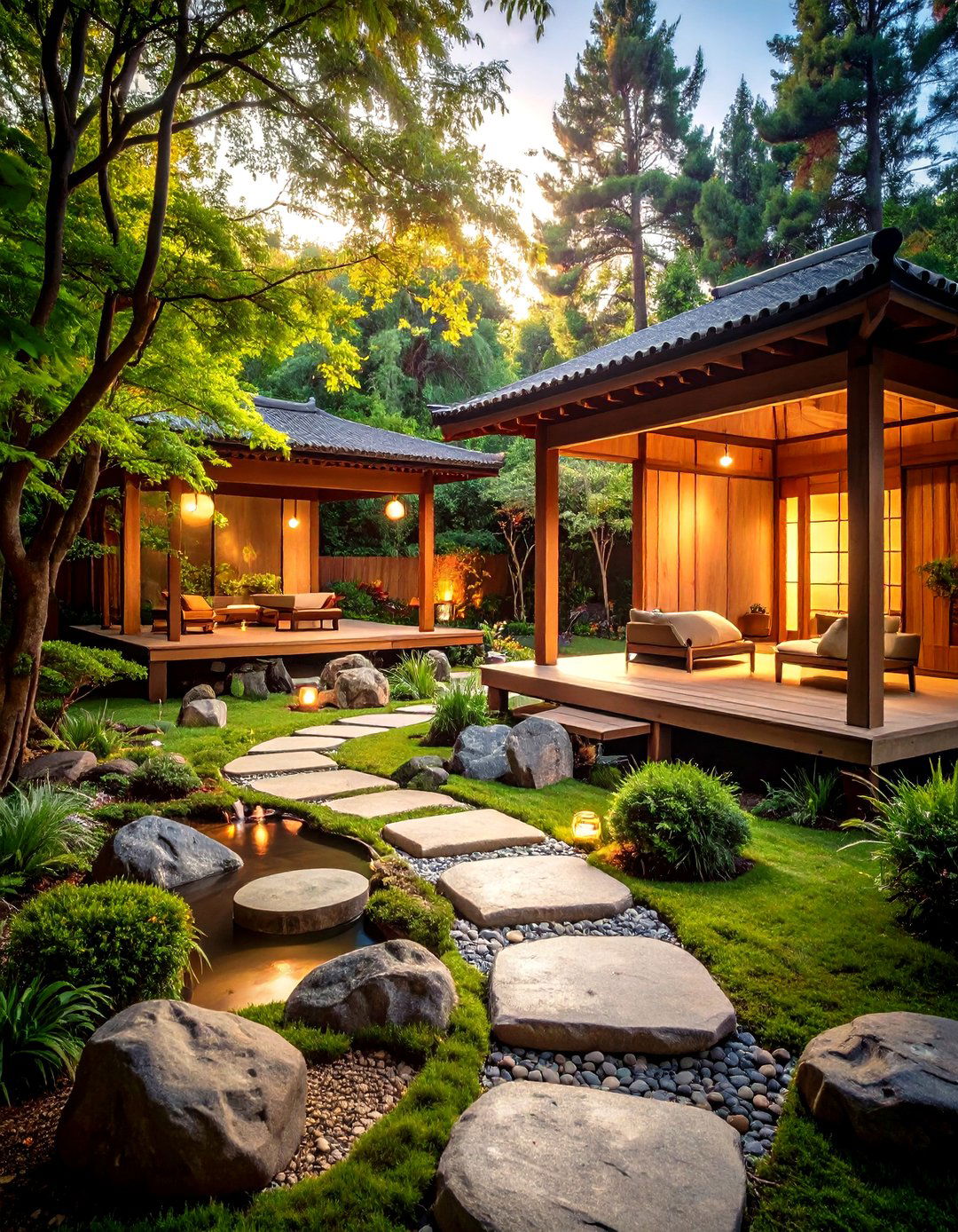 Meditation Retreat Center - 24 Large Backyard Landscaping Ideas