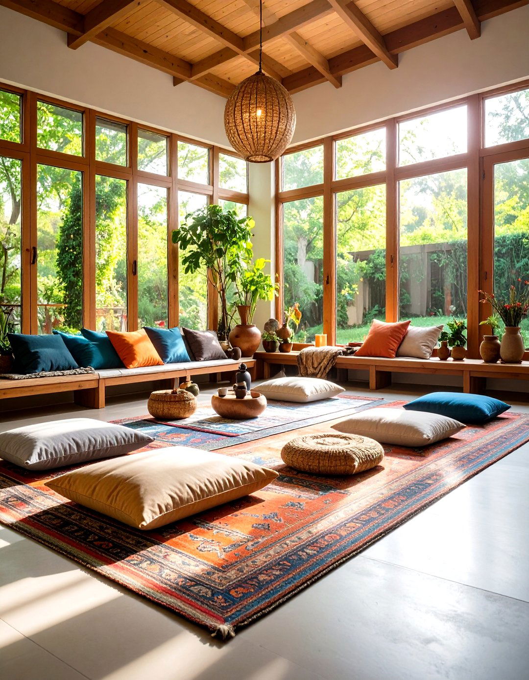 Meditation and Wellness Sunroom - 24 Rustic Sunroom Ideas