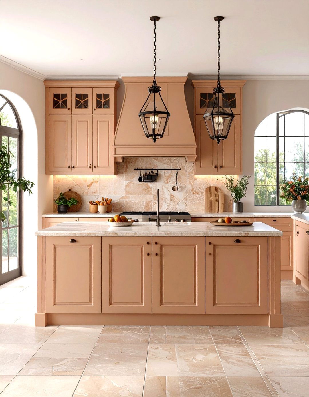 Mediterranean Beige Kitchen Theme - 24 Kitchens With Beige Kitchen Cabinets