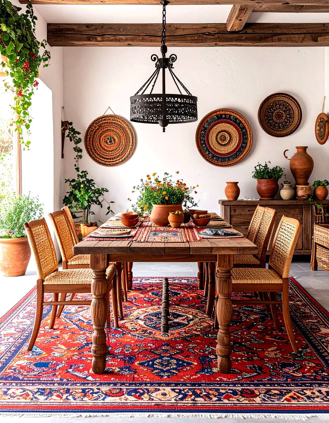 Mediterranean Carpeted Dining Room - 24 Carpeted Dining Room Ideas