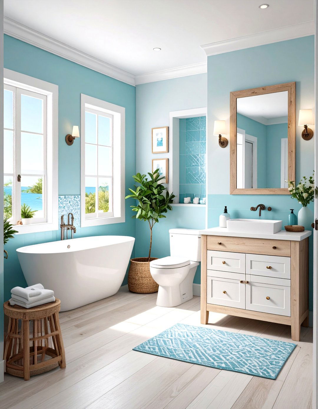 Mediterranean Coastal Style - 24 Downstairs Toilet Ideas