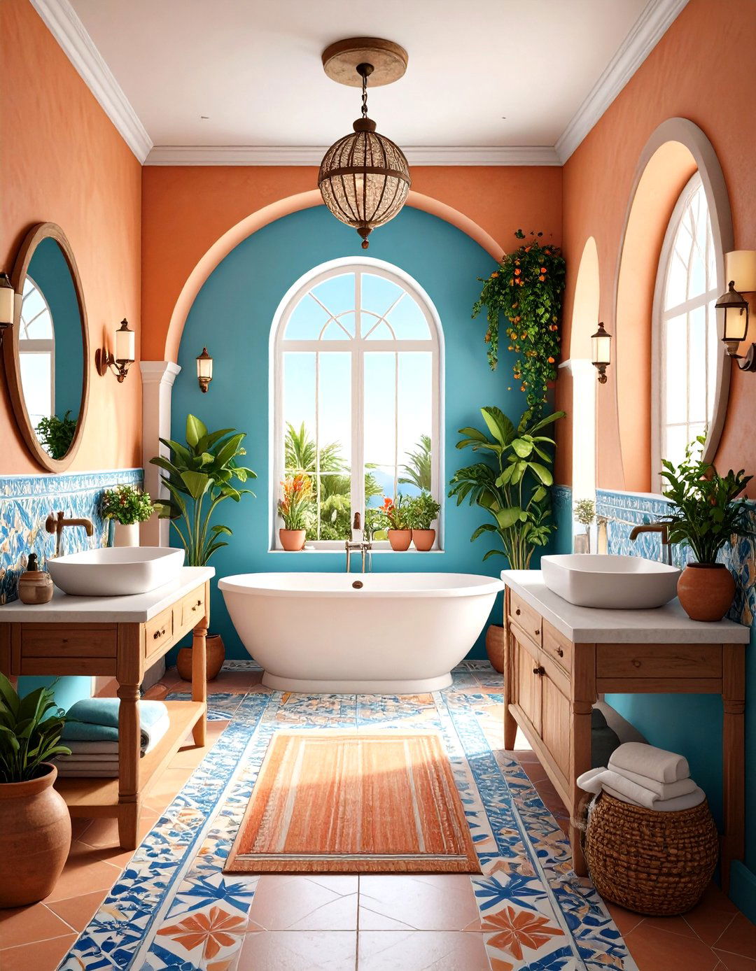 Mediterranean Coastal Themes - 24 Small Ensuite Design Ideas
