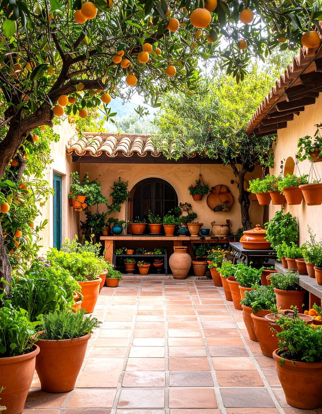 Mediterranean Cooking Garden - 24 Small Walled Garden Ideas