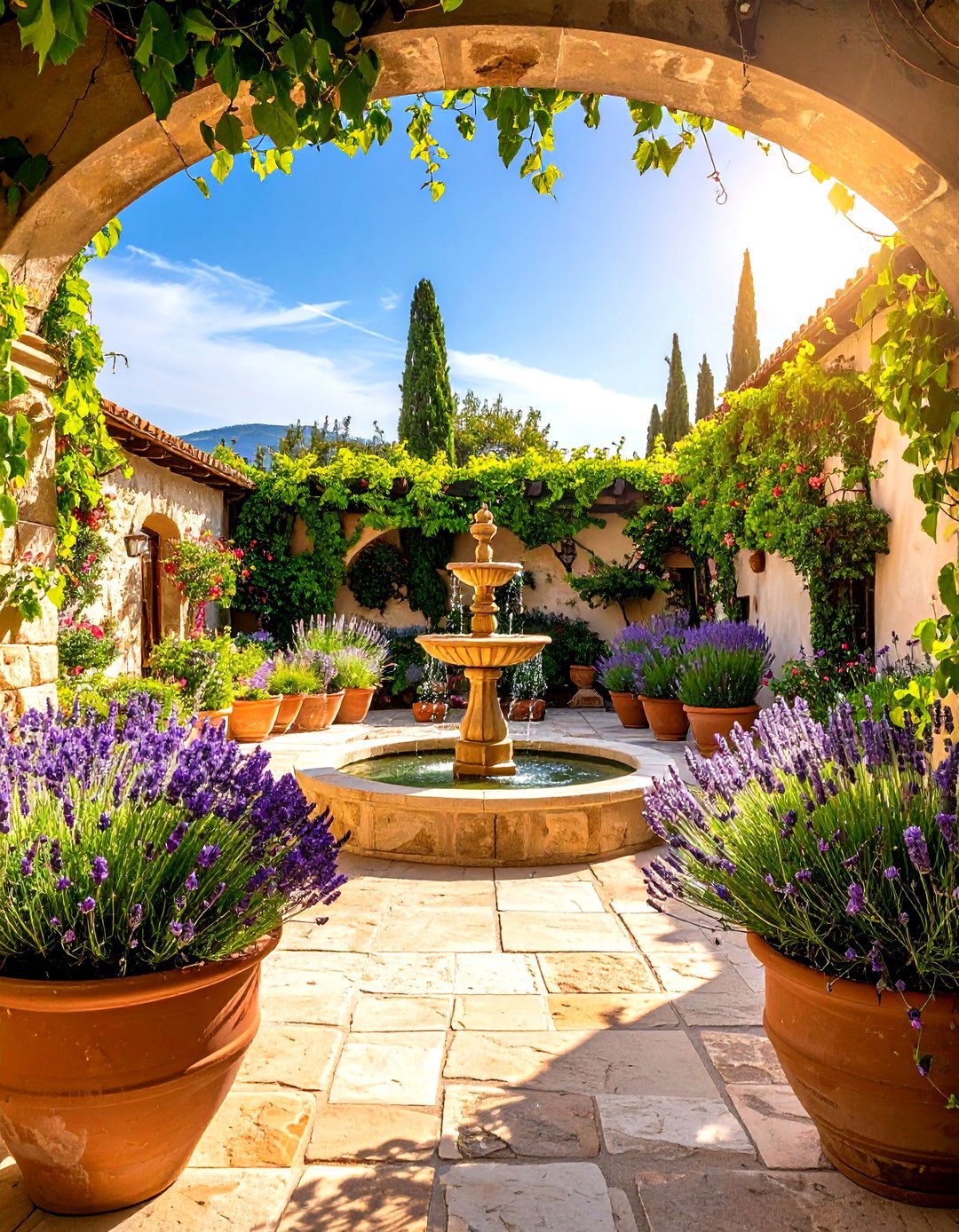 Mediterranean Courtyard Oasis - 24 Secret Garden Ideas