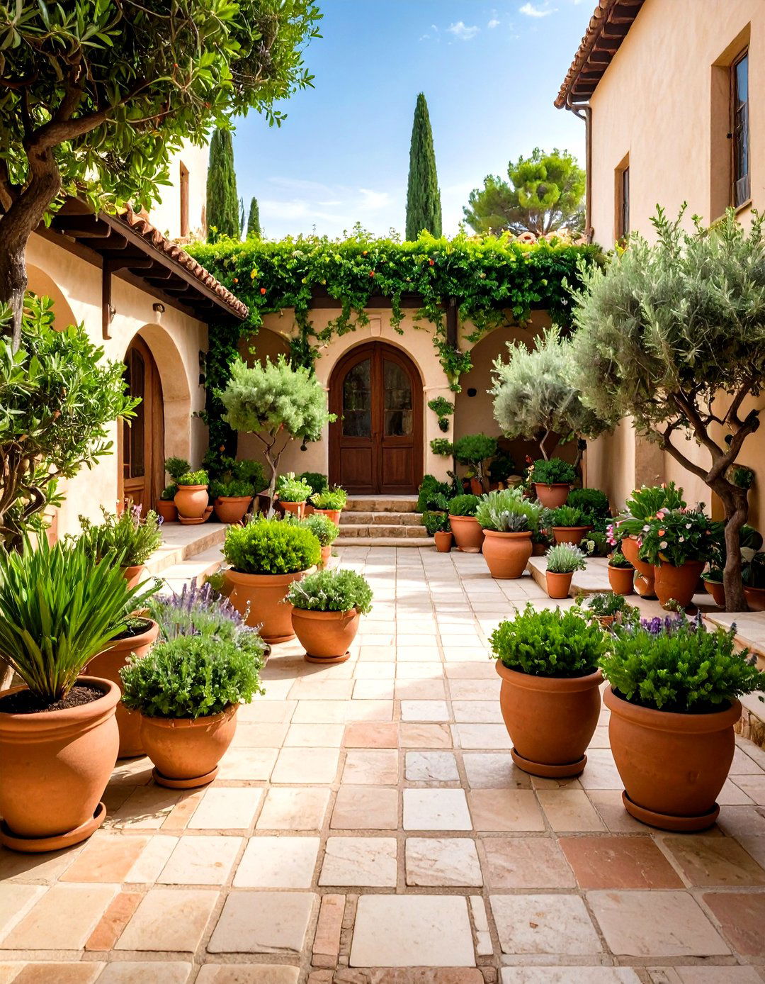 Mediterranean Courtyard Style - 24 Xeriscape Ideas