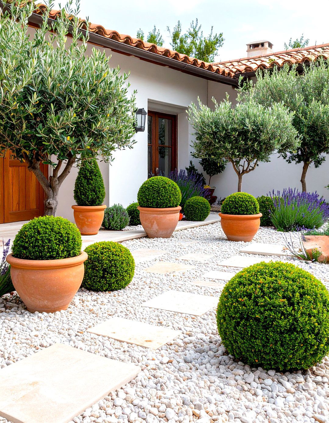 Mediterranean Drought Tolerant Boxwood Courtyard - 24 Front Yard Boxwood Shrubs