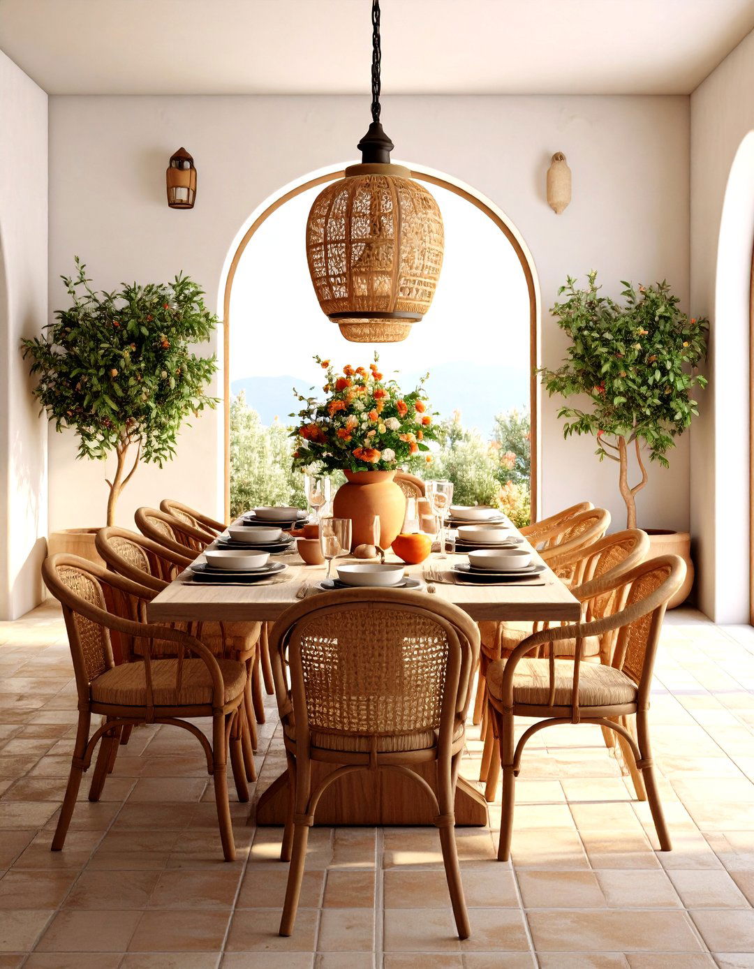 Mediterranean Eclectic Dining Room - 24 Eclectic Dining Room Ideas
