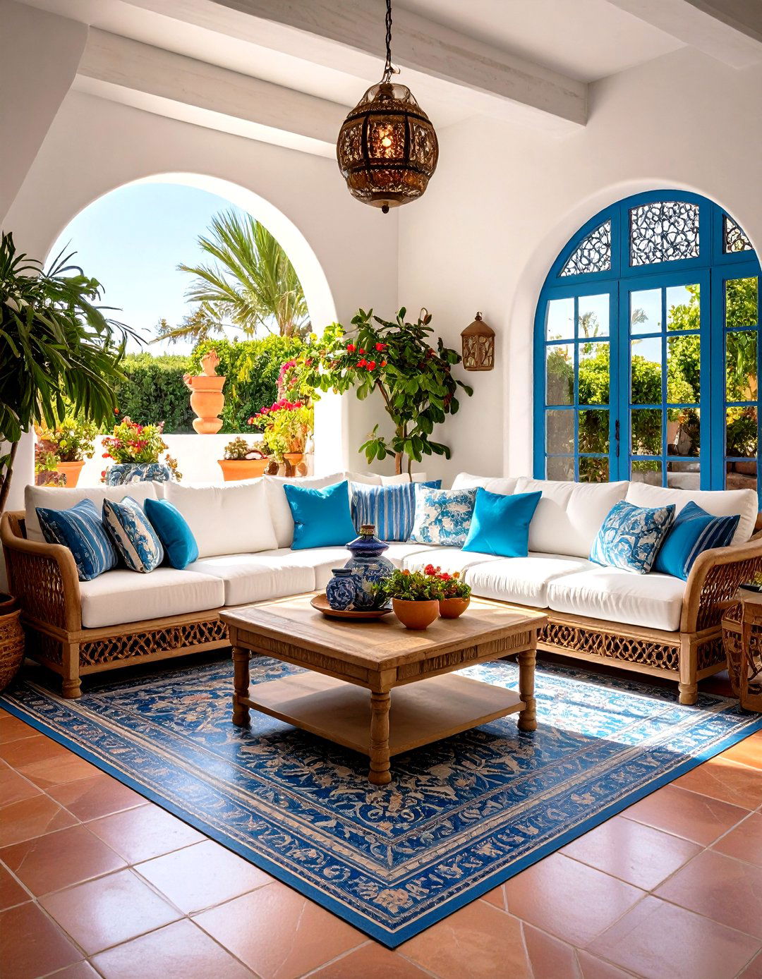 Mediterranean Escape Villa - 24 White Couch Living Room Ideas