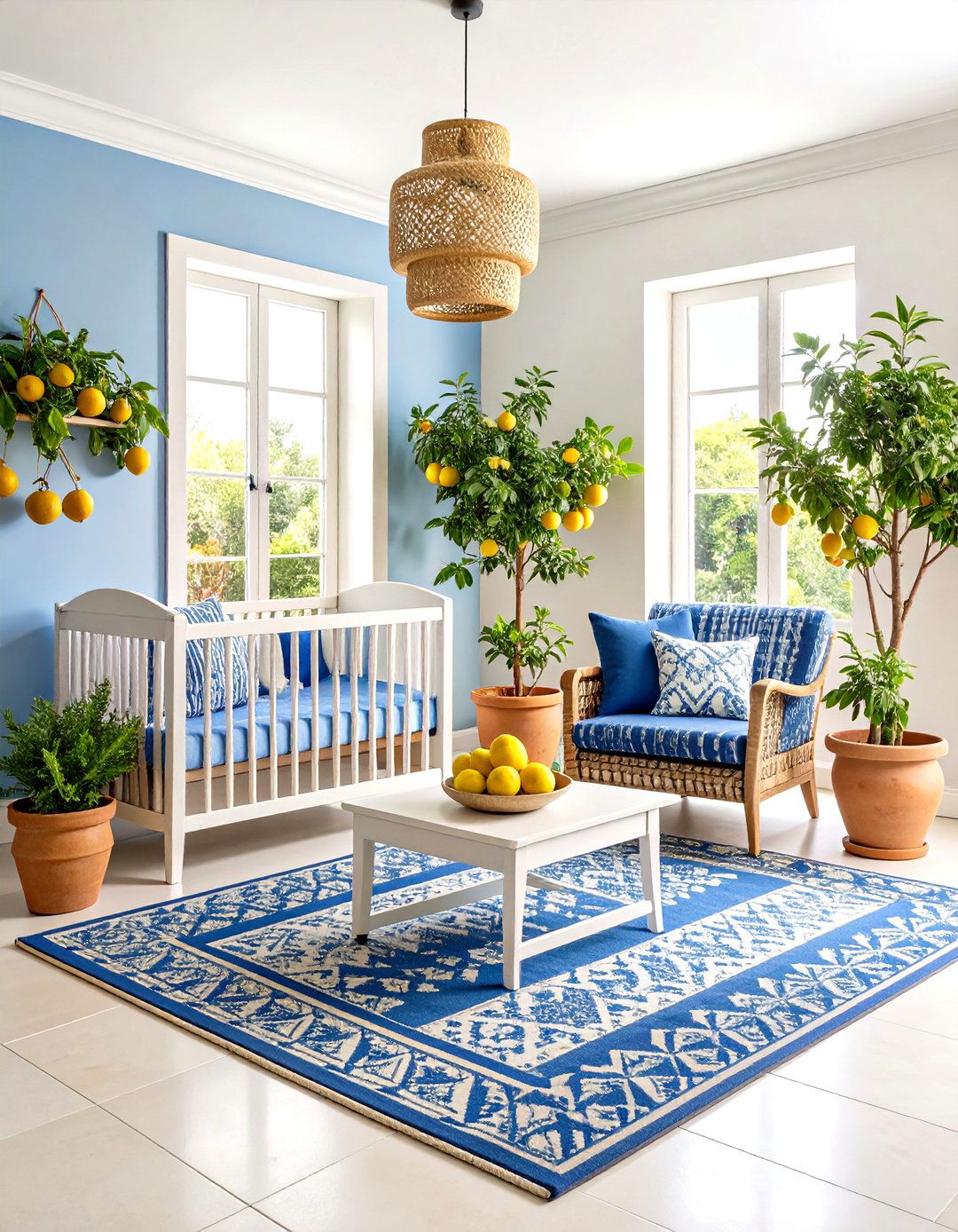 Mediterranean Garden Nursery with Citrus and Herbs - 24 Nursery Garden Ideas