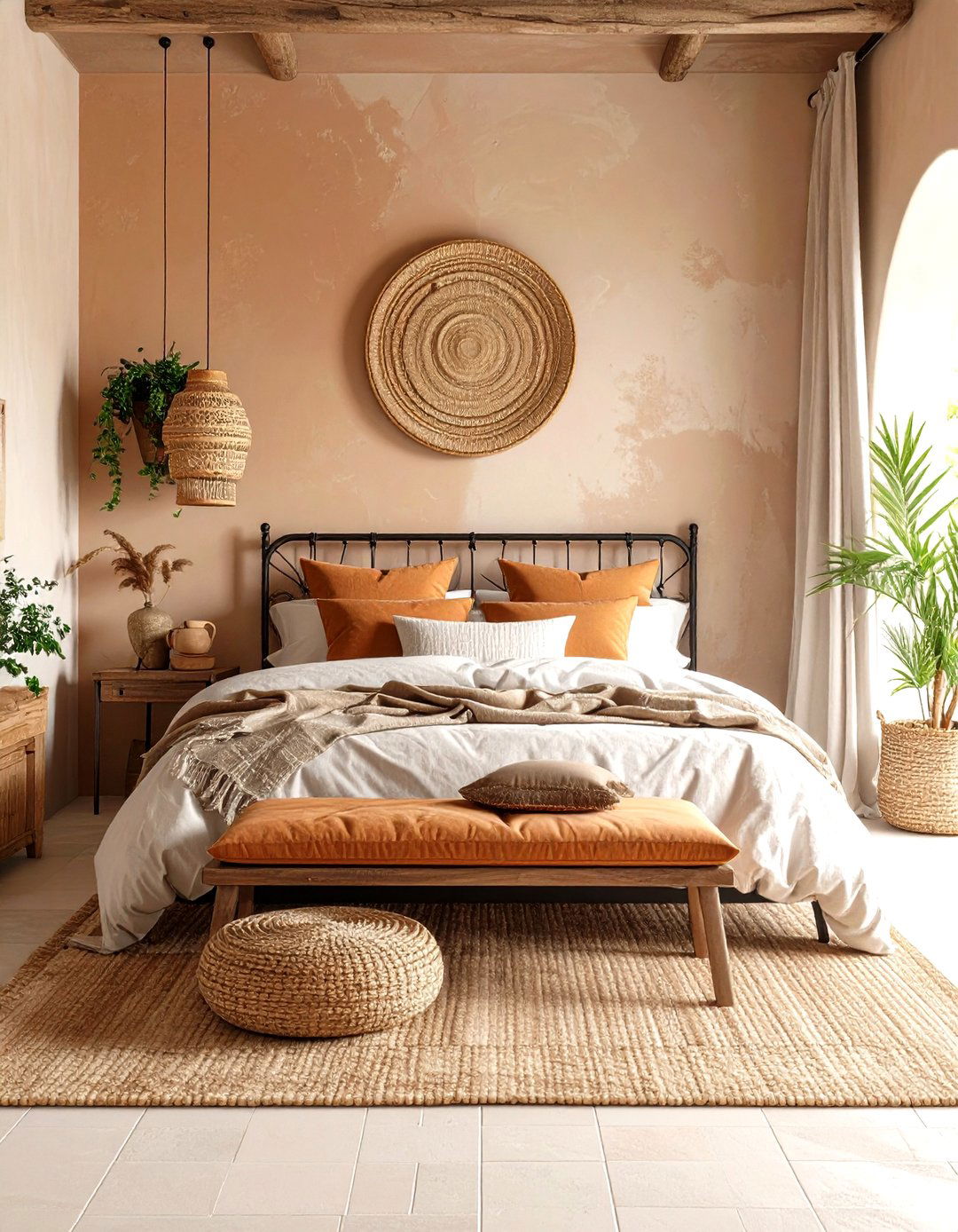 Mediterranean Guest Bedroom with Warm Earth Tones - 24 Guest Bedroom Ideas