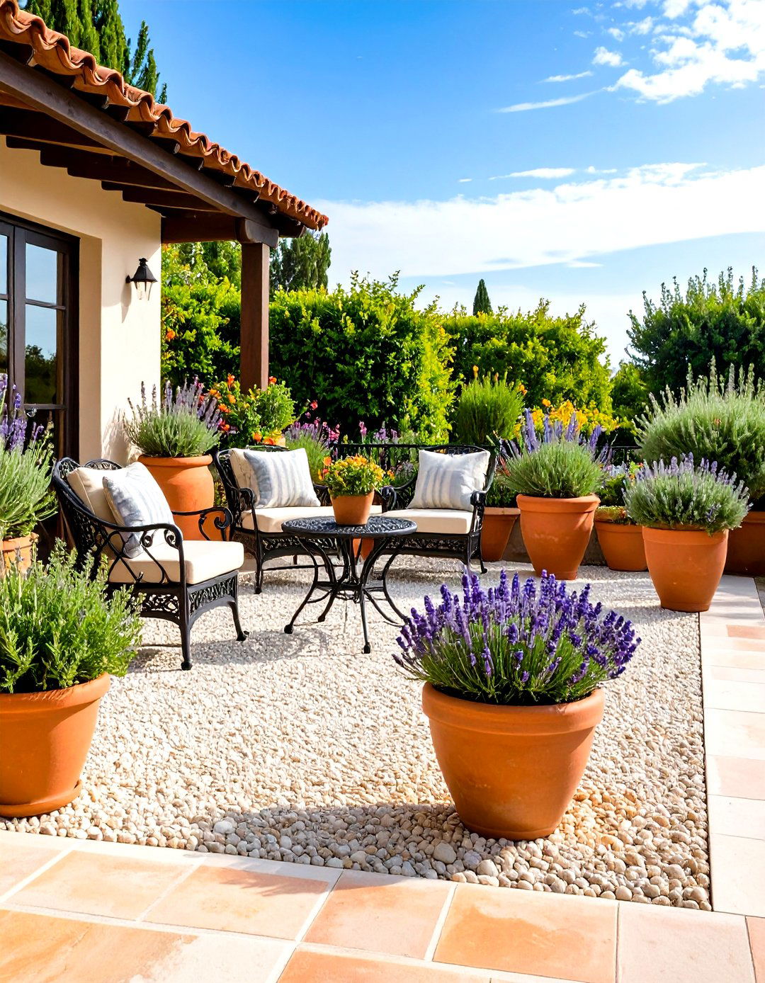 Mediterranean Herb Garden Patio - 24 Patio Garden Ideas