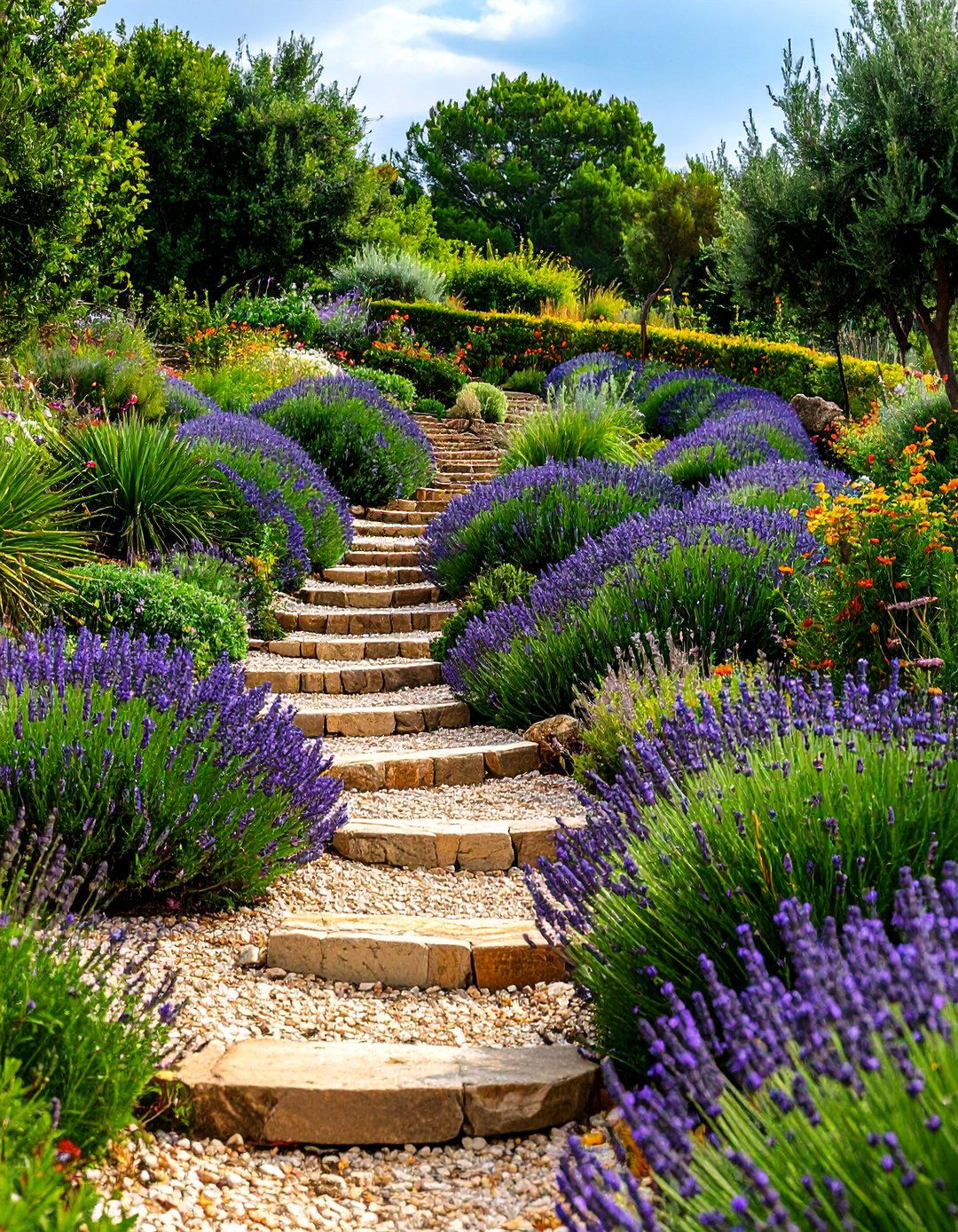 Mediterranean Herb Spiral Garden - 24 Tiered Garden Ideas
