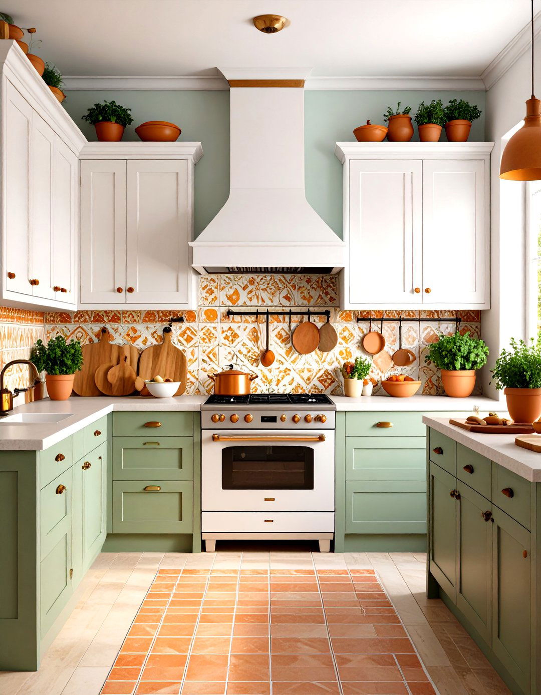 Mediterranean Inspired Kitchen with Warm Earth Tones - 24 Small Kitchen Ideas on a Budget