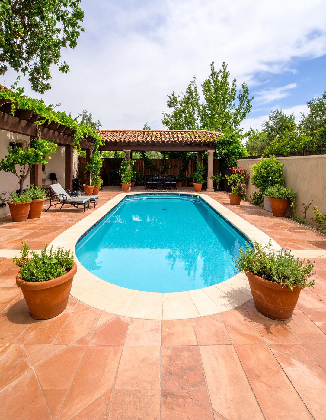 Mediterranean Inspired Plunge Pool Retreat - 24 Plunge Pool Ideas