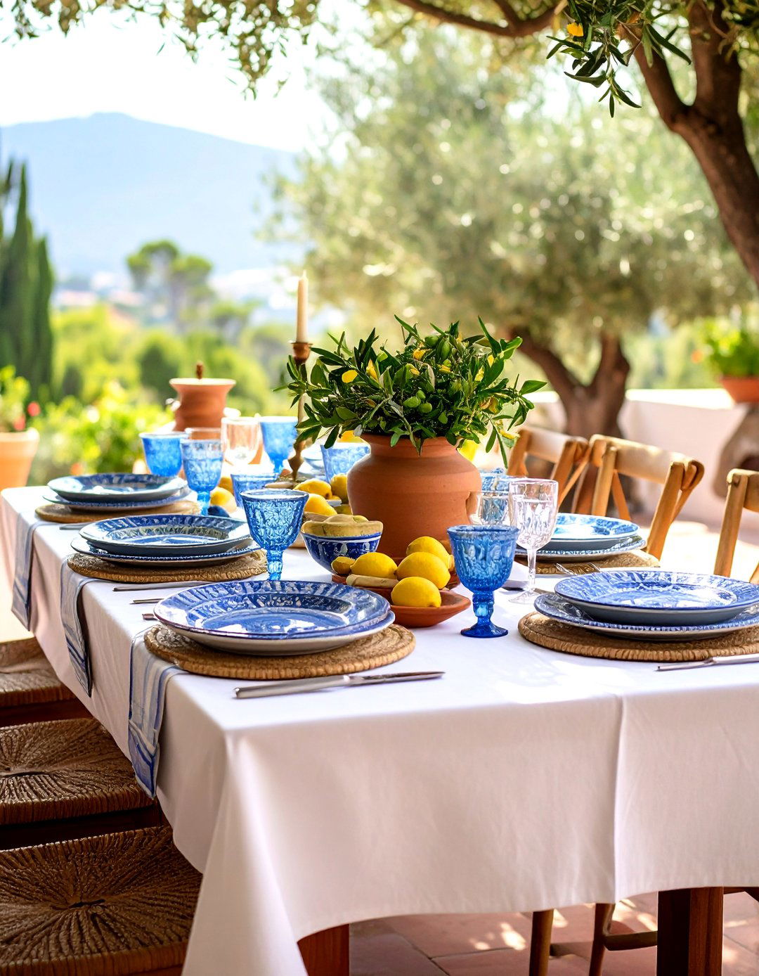 Mediterranean Inspired Tablescape - 24 Tablescape Ideas