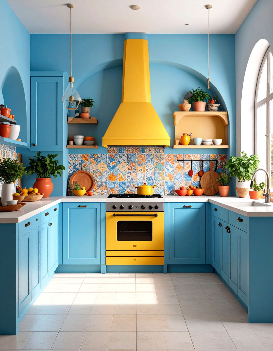 Mediterranean Kitchen Fireplace - 24 Kitchens With Fireplaces