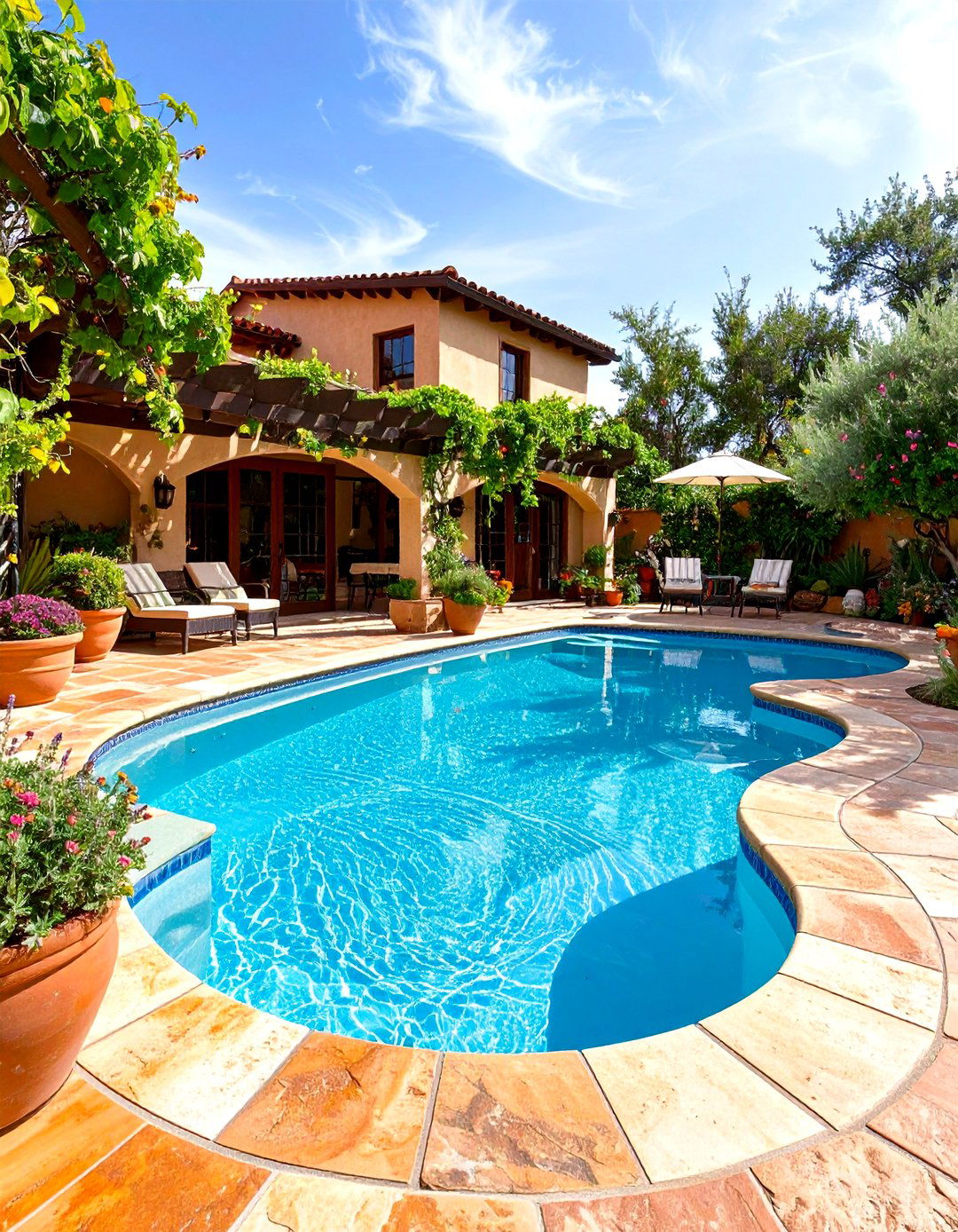 Mediterranean Lagoon Pool - 24 Lagoon Pool Ideas