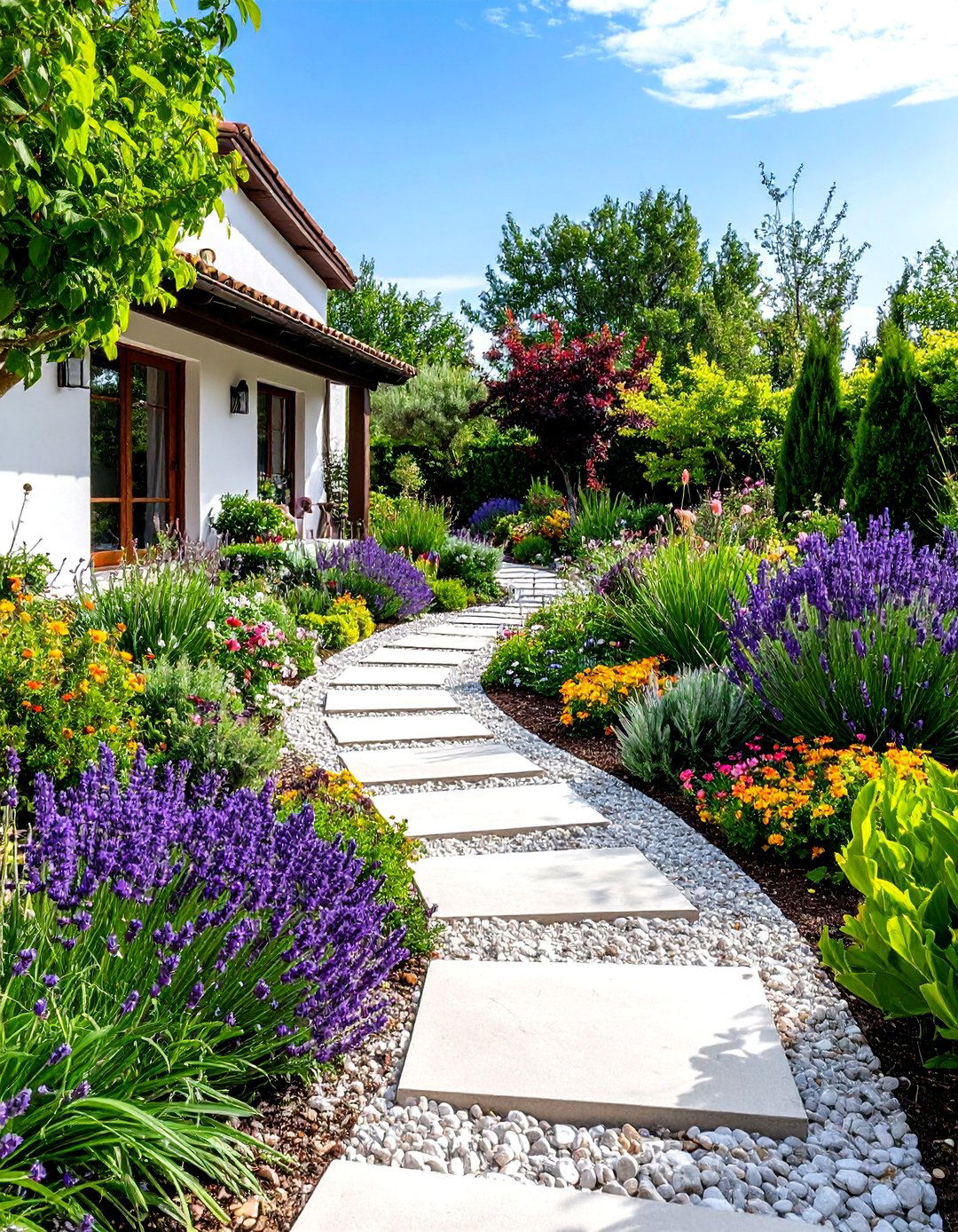 Mediterranean Spring Theme Garden - 24 Spring Garden Ideas