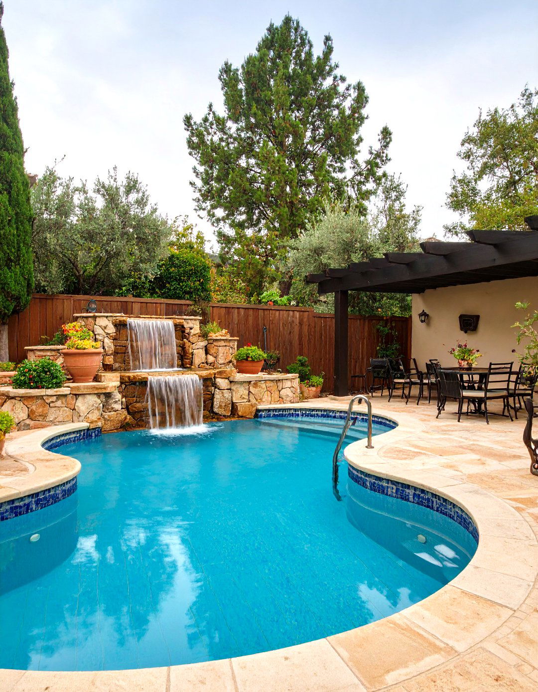 Mediterranean Stone Spool Design - 24 Spool Pool Ideas