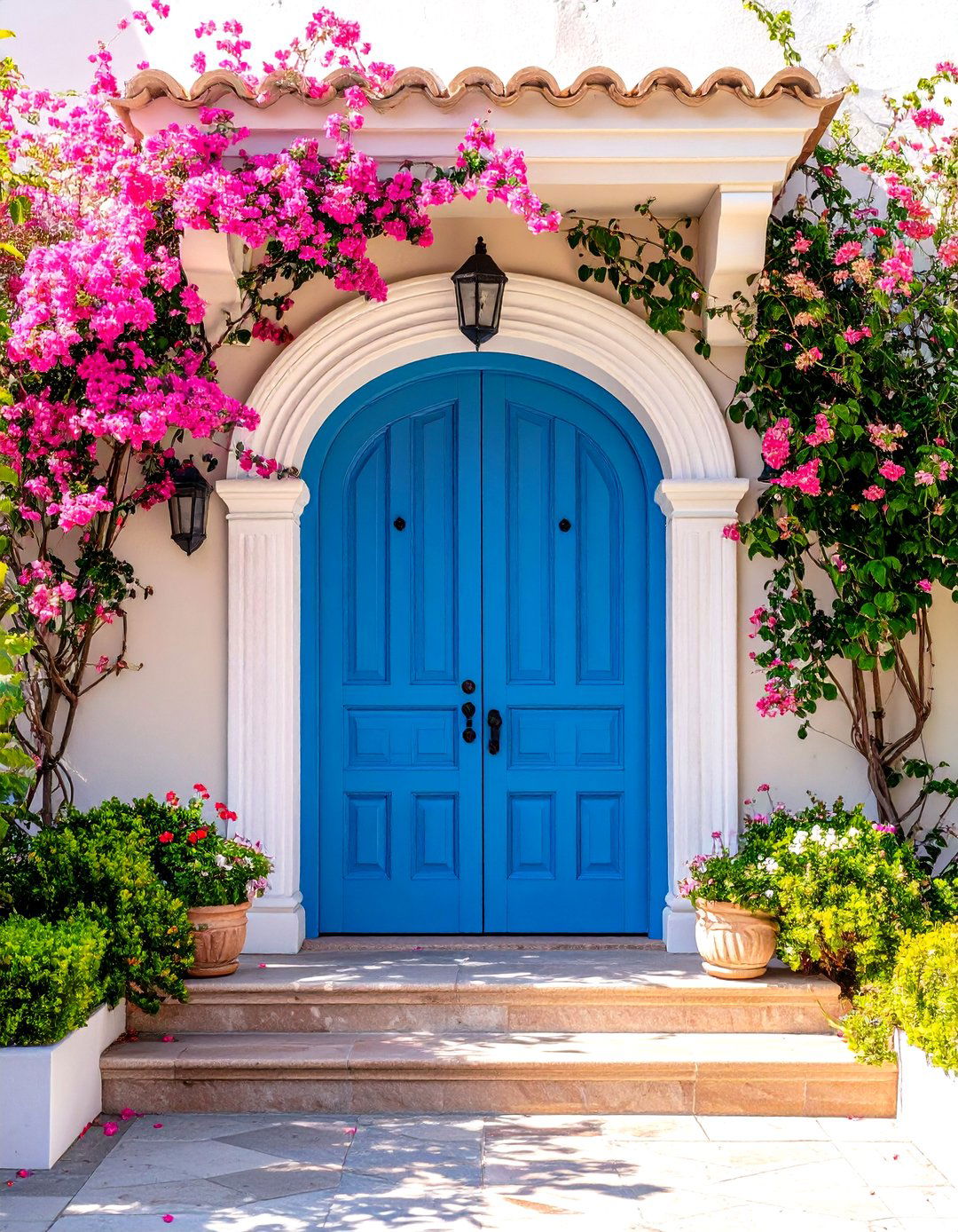 Mediterranean Stucco Door Trim - 24 Exterior Door Trim Ideas