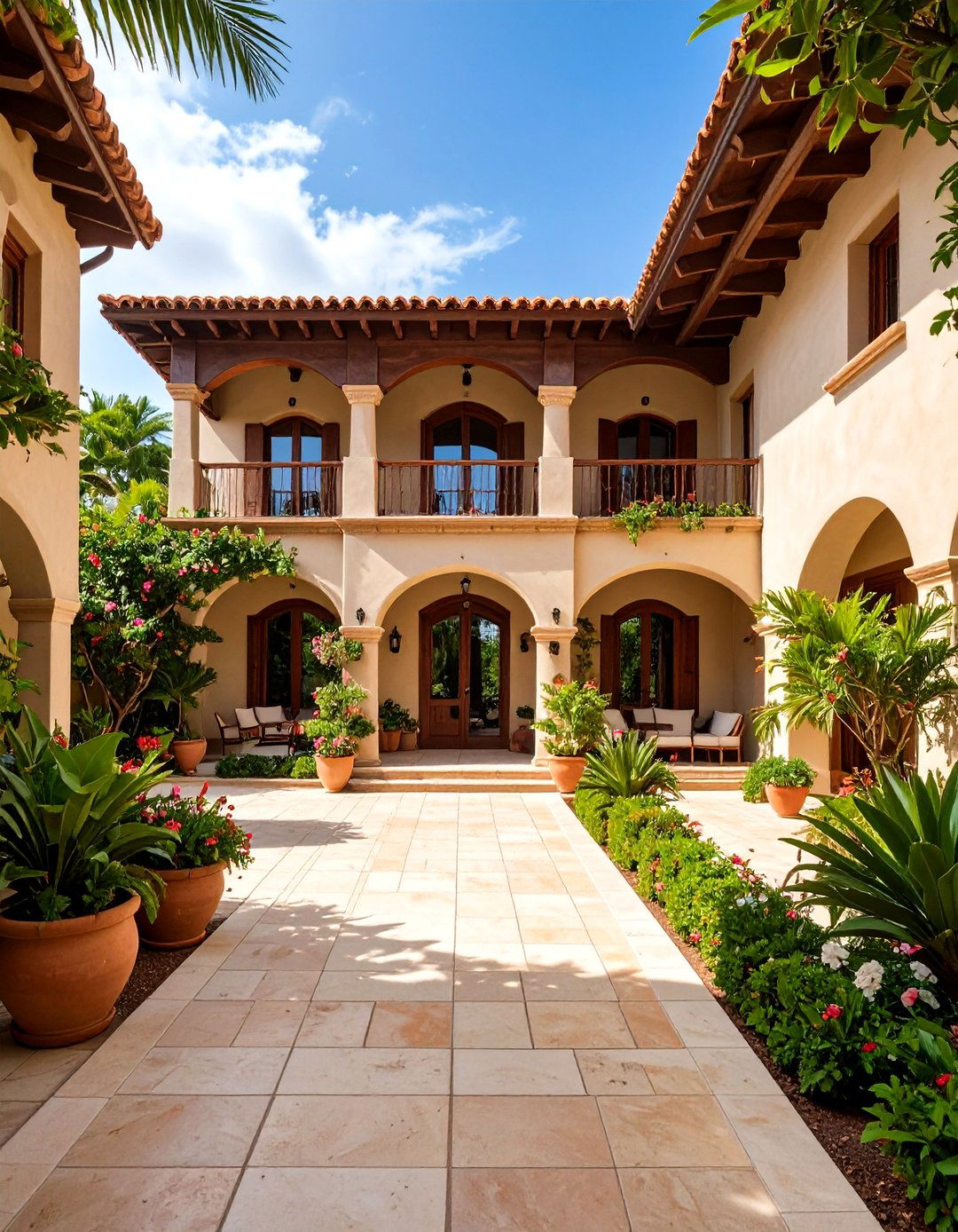Mediterranean Stucco Villa Style - 24 Sage Green House With Brown Trim Ideas