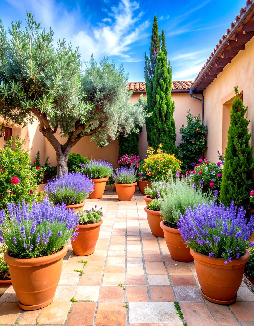 Mediterranean Style Container Gardens - 24 Potted Plant Arrangement Ideas