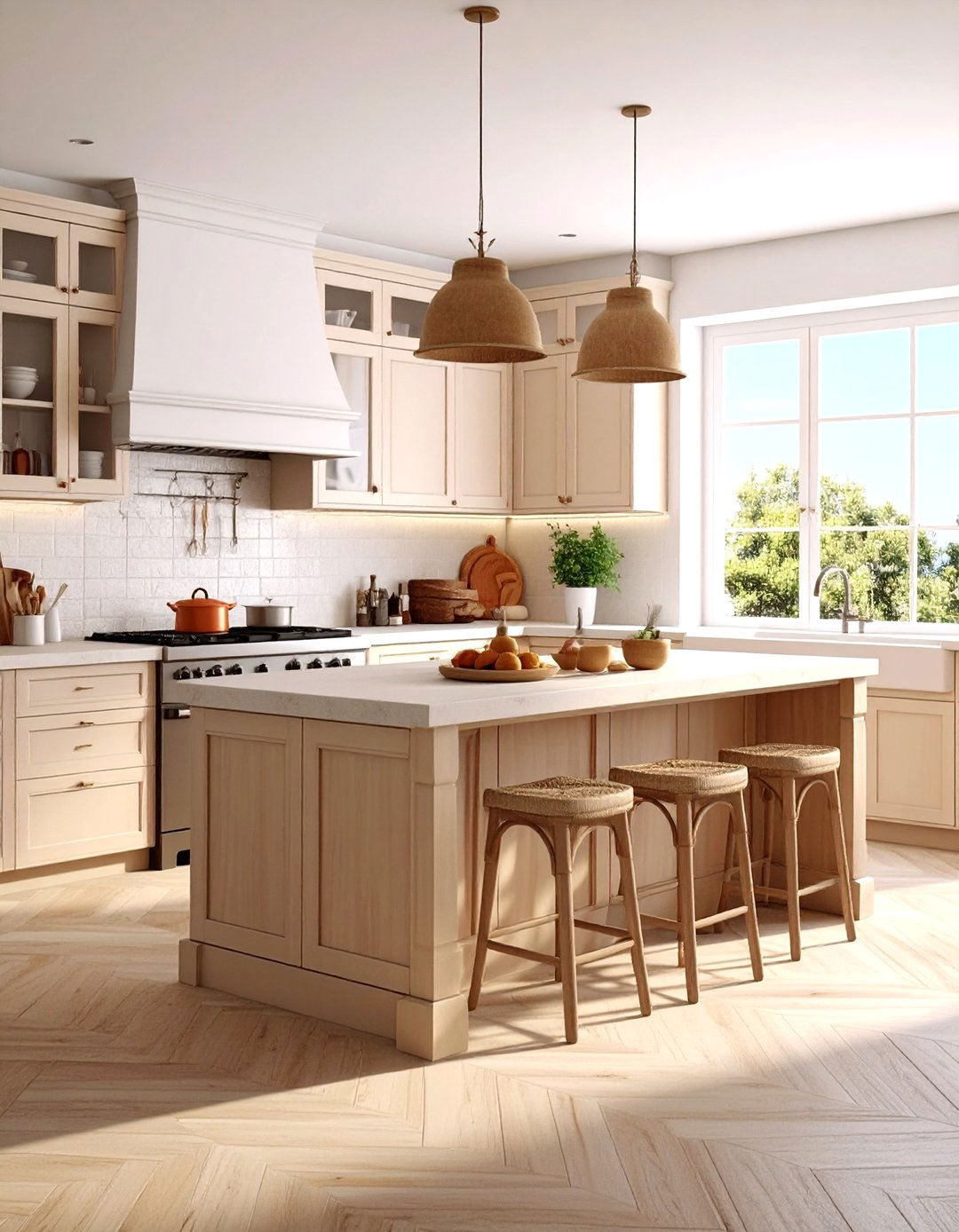 Mediterranean Style Kitchens - 24 Microcement Kitchen Ideas