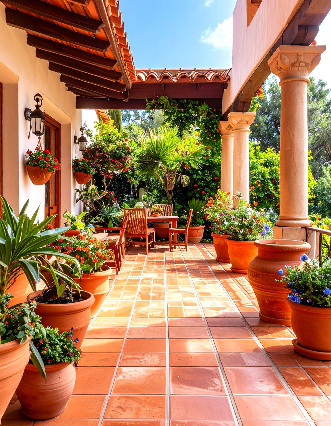 Mediterranean Terra Cotta Warmth - 24 Front Porch Tile Ideas