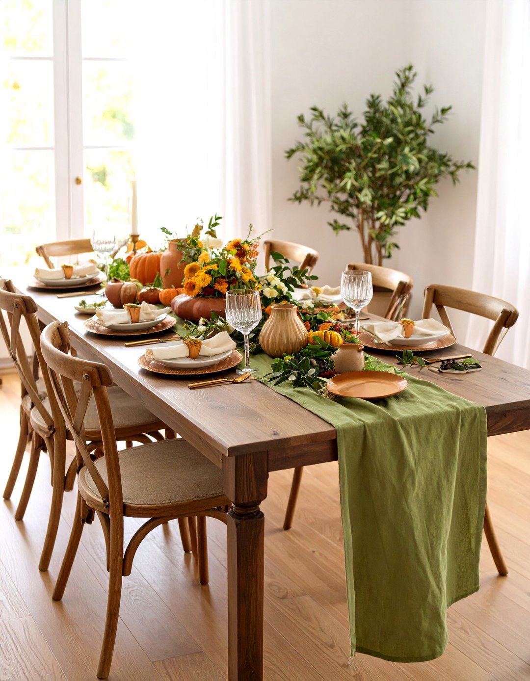 Mediterranean Thanksgiving Table Setting - 24 Thanksgiving Table Settings