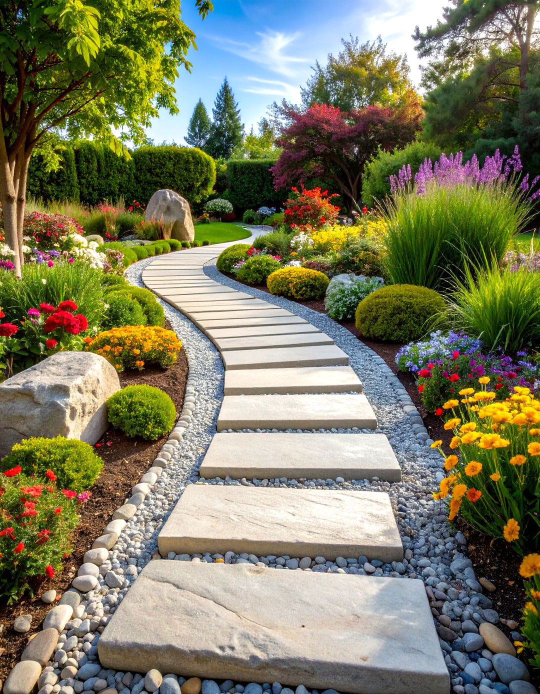 Memorial Stone Pathway Garden
