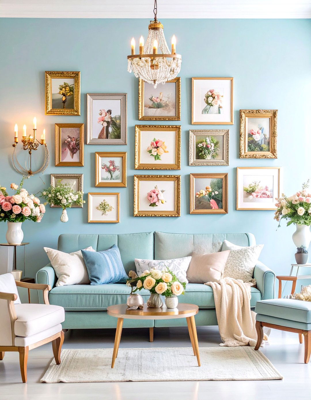 Memory Lane Photo Gallery Wall - 24 21th Wedding Anniversary Ideas