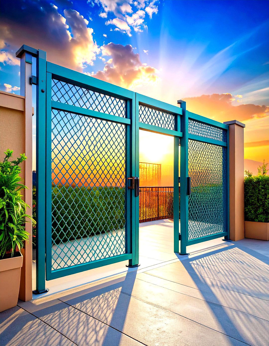 Mesh Panel Safety Barrier System - 24 Deck Gate Ideas