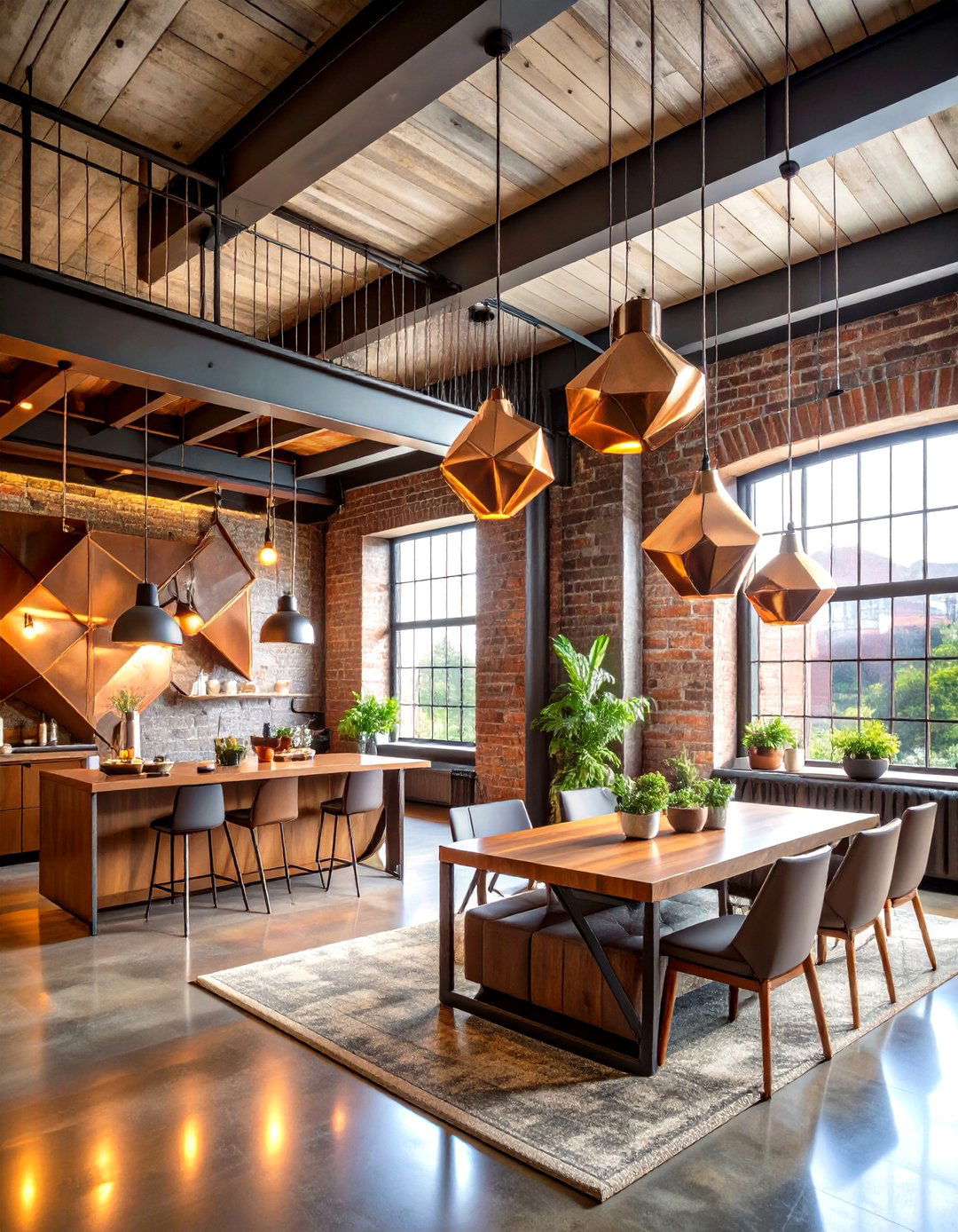 Metal Accent Geometric Elements - 24 Geometric Accent Wall Ideas
