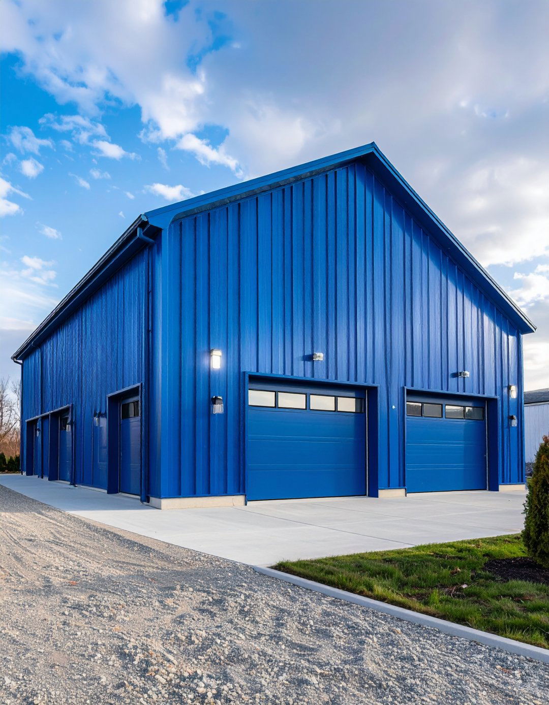 Metal Corrugated Industrial Look - 24 Pole Barn and Barndominium House Exteriors