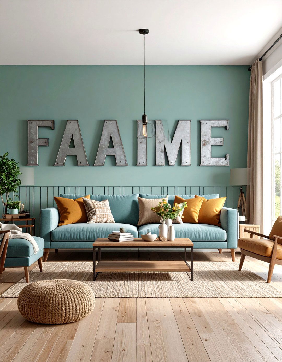 Metal Farmhouse Letters - 24 Farmhouse Wall Decor Ideas