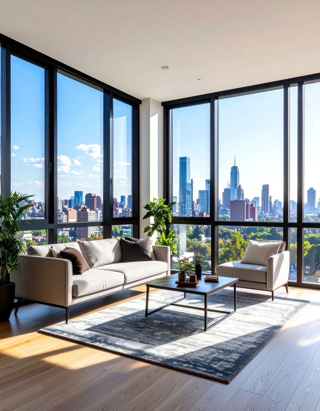 Metal Frame Windows with Urban Views - 24 Metro Style Interior Design Ideas