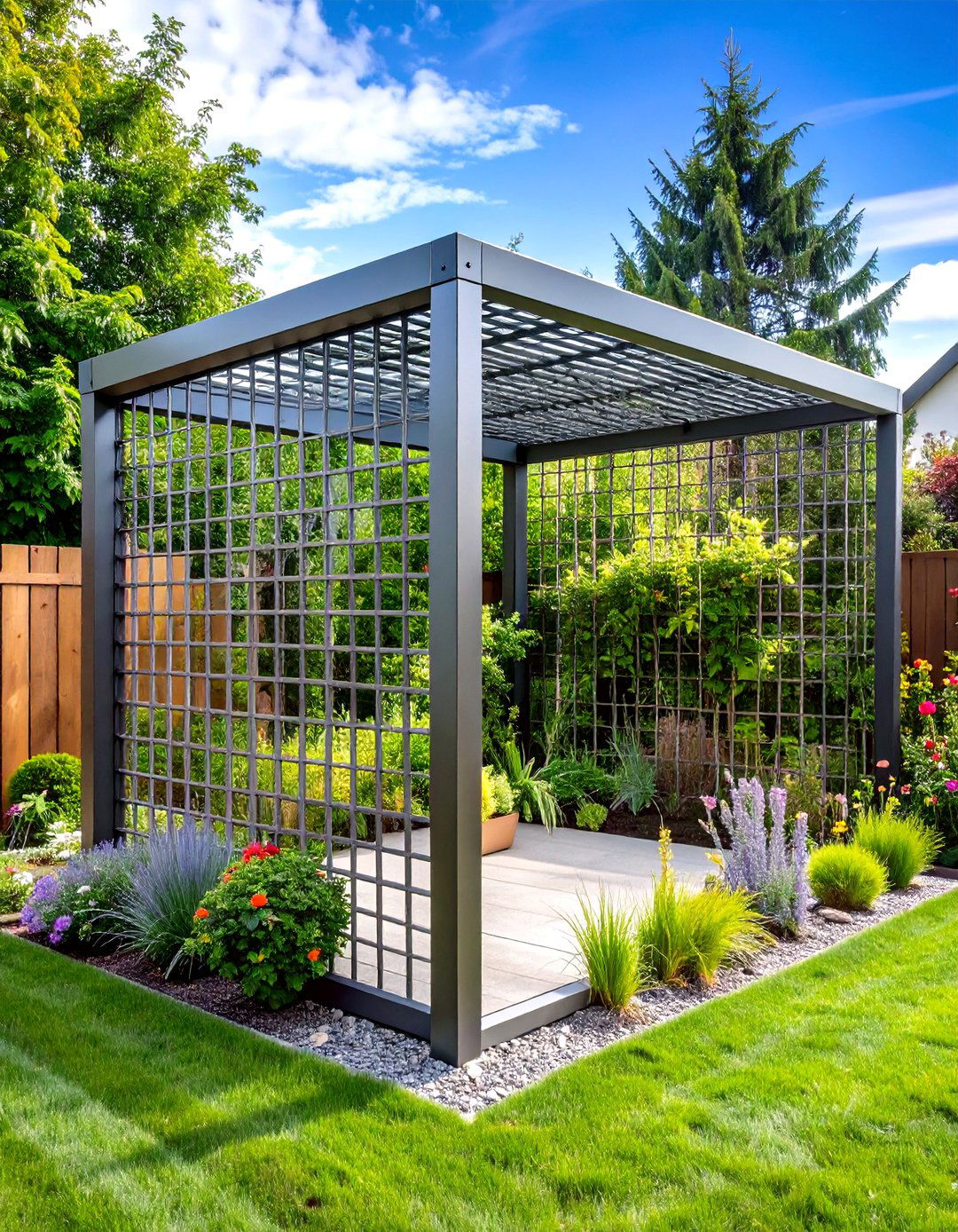 Metal Grid Modular Trellis - 24 Trellis Ideas
