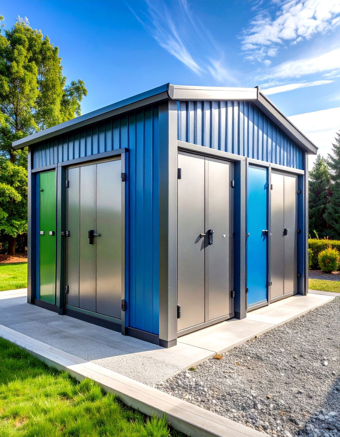 Metal Industrial Storage Shed - 24 Garbage Can Storage Ideas