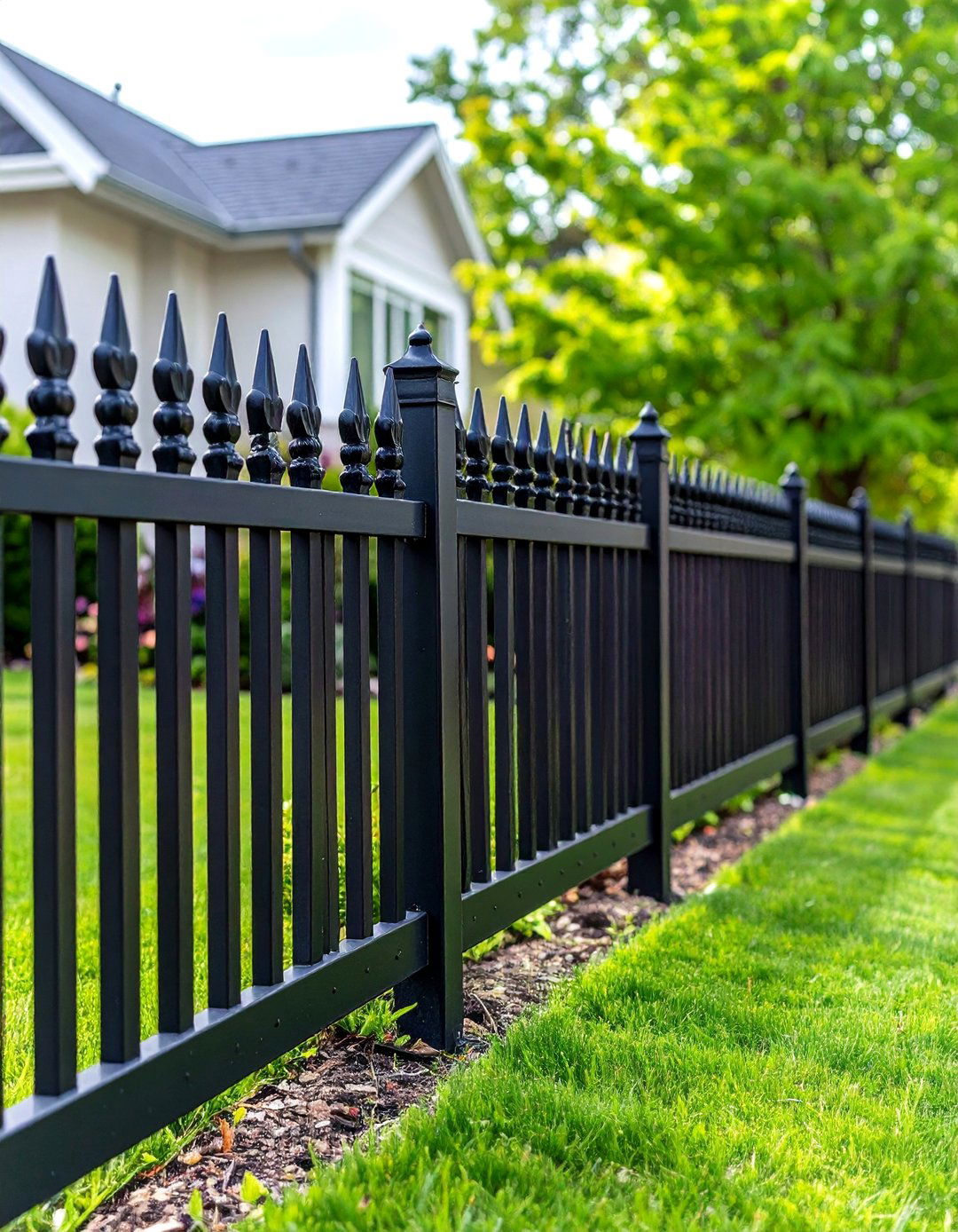 Metal Picket Fence Panels - 24 Temporary Fence Ideas