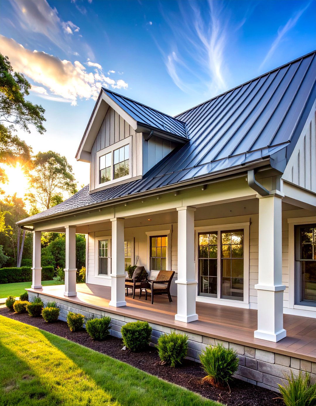 Metal Roofing and Architectural Accents - 24 Southern Front Porch Ideas