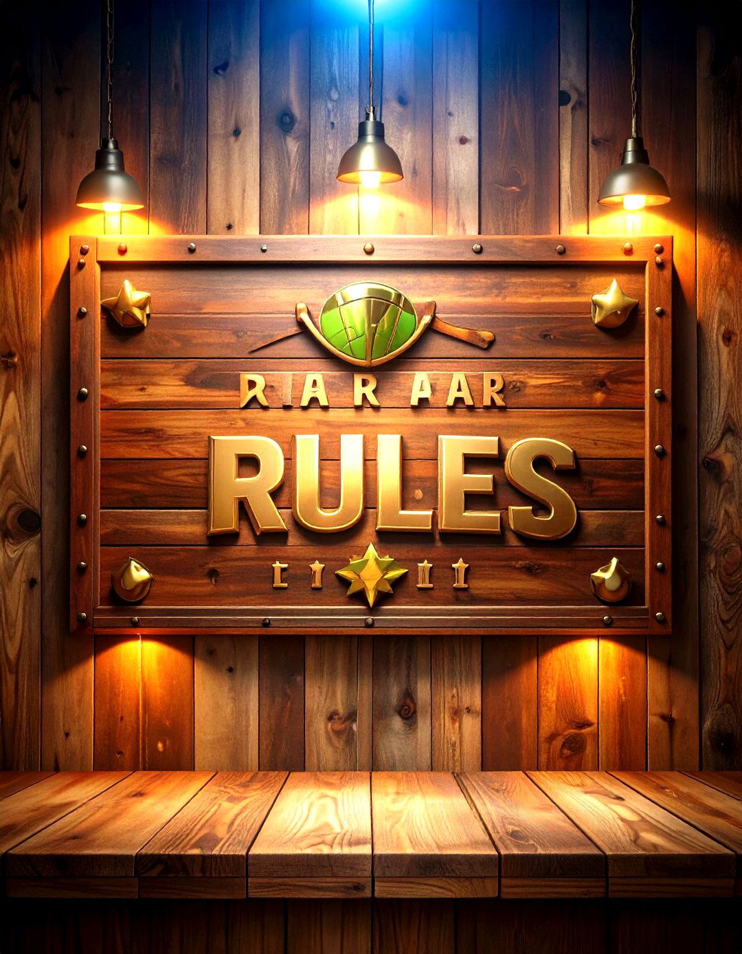 Metal Sports Rules Sign with Team Sport Regulations - 24 Man Cave Sign Ideas