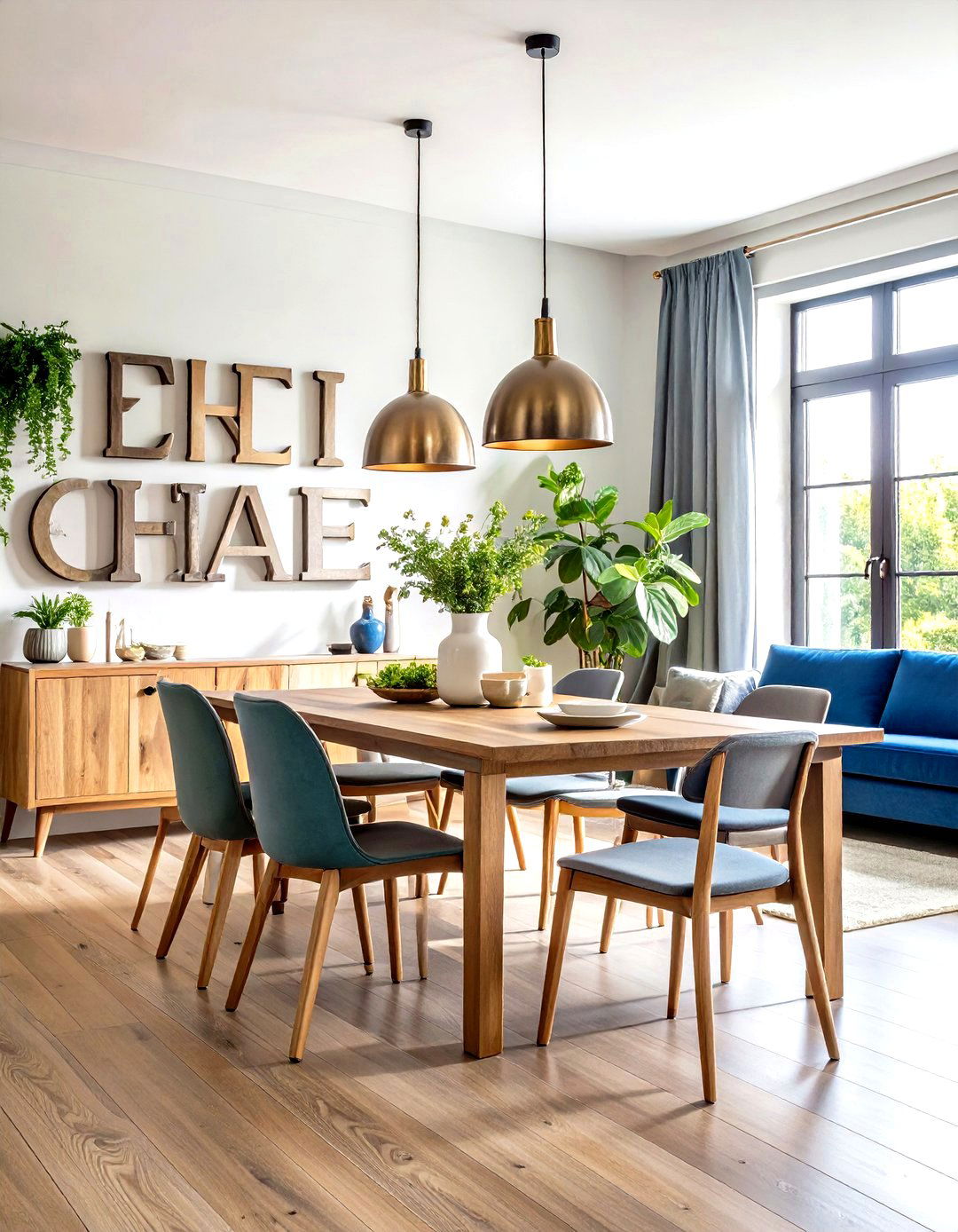Metal Typography Wall Words - 24 Rustic Wall Decor Ideas