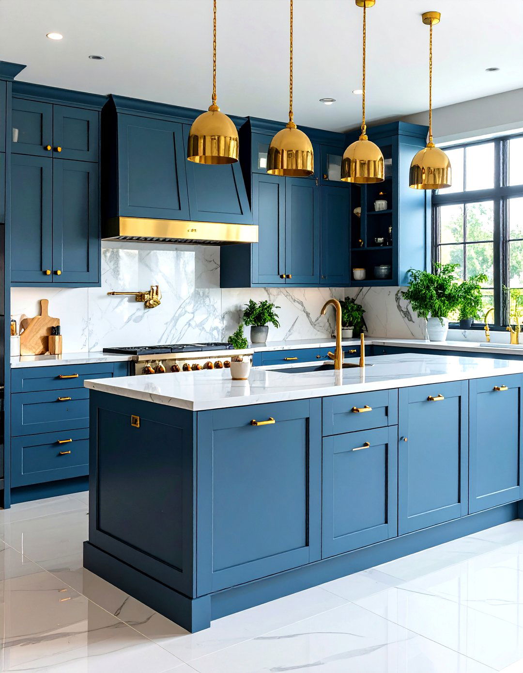 Metallic Accent Cabinet Finishes - 24 Painting Kitchen Cabinet Ideas