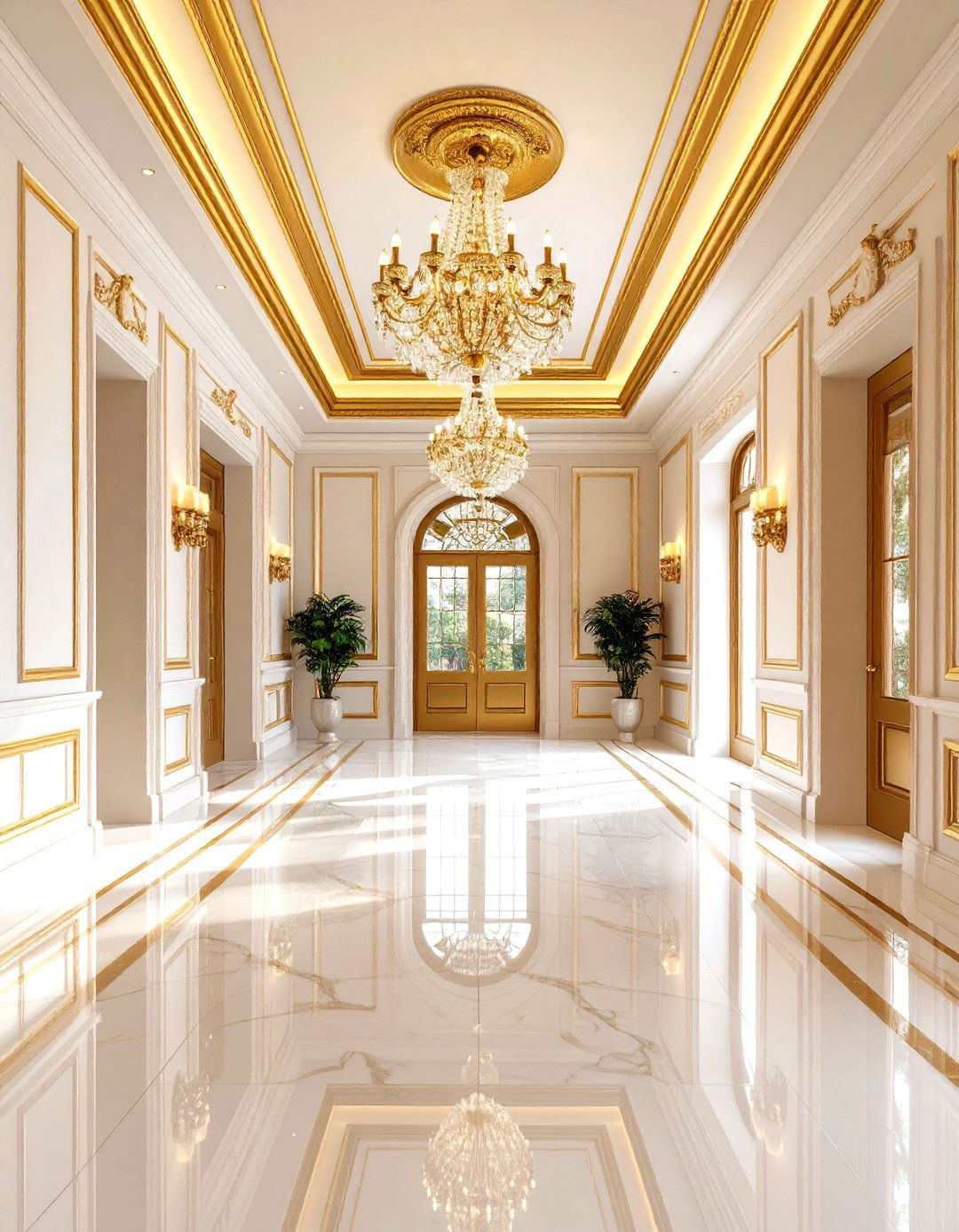 Metallic Ceiling Accents - 24 Ceiling Paint Ideas