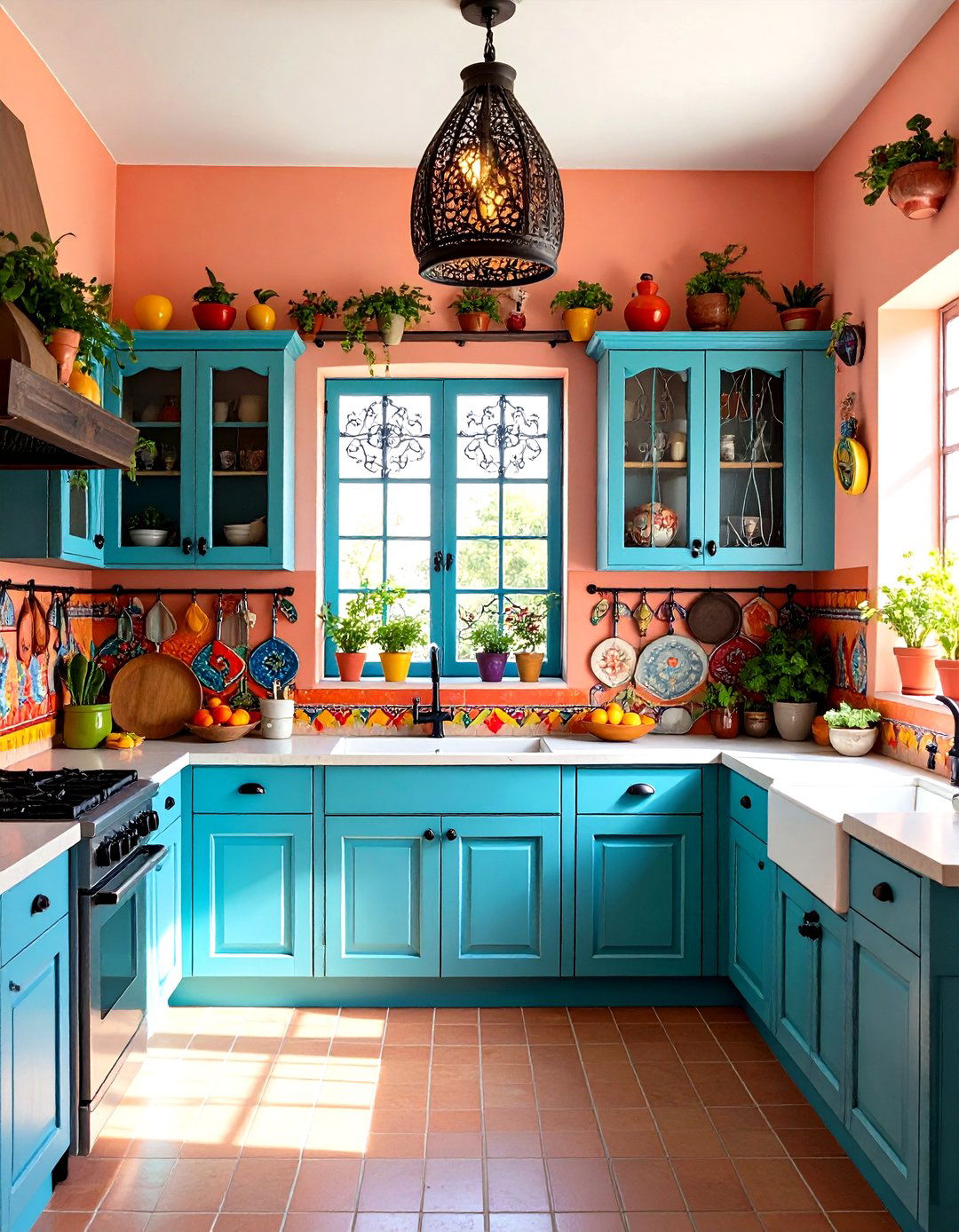 Mexican Kitchen Window Treatment Styles - 24 Mexican Kitchen Ideas