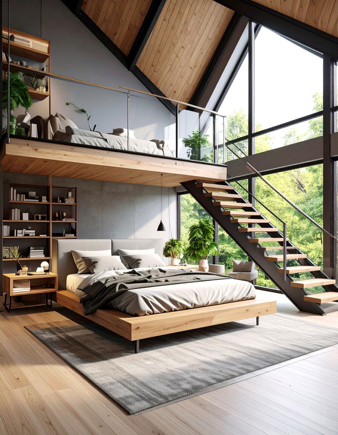 Mezzanine Elevated Loft Bedroom - 24 Loft Bedroom Ideas