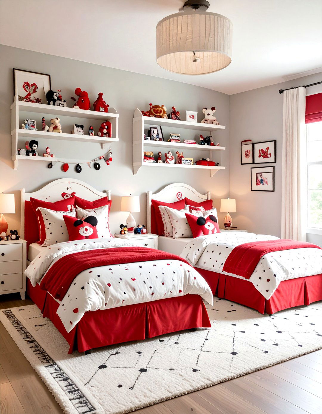 Mickey and Minnie Shared Bedroom - 24 Mickey Mouse Room Decor Ideas