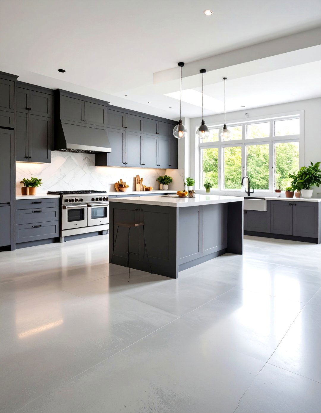 Microcement Kitchen Floor Solutions - 24 Concrete Floor Kitchen Ideas